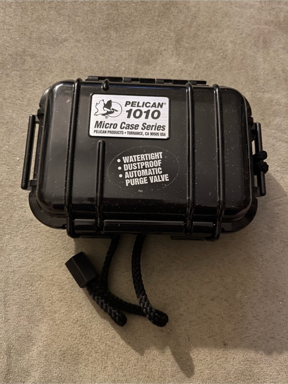 Pelican 1010 Micro Case Series Black Waterproof Protective Case